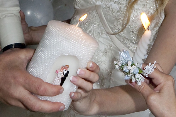 Свечи «свадебный очаг» как символ молодой семьи